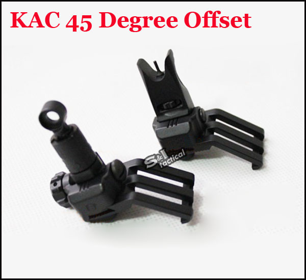 KAC 45 Degree Offset Rail Mounted Micro Folding Sights